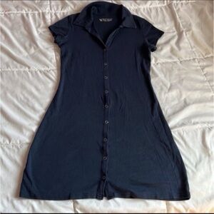 Victoria’s Secret VS tee shop navy blue cotton mini dress Small